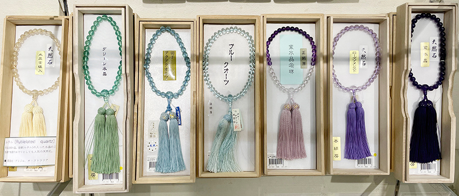 数珠コーナー女性用数珠　紫水晶　上野桜木店