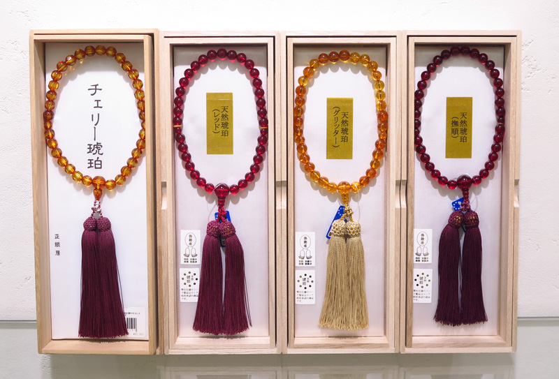 名古屋店-女性用琥珀の数珠