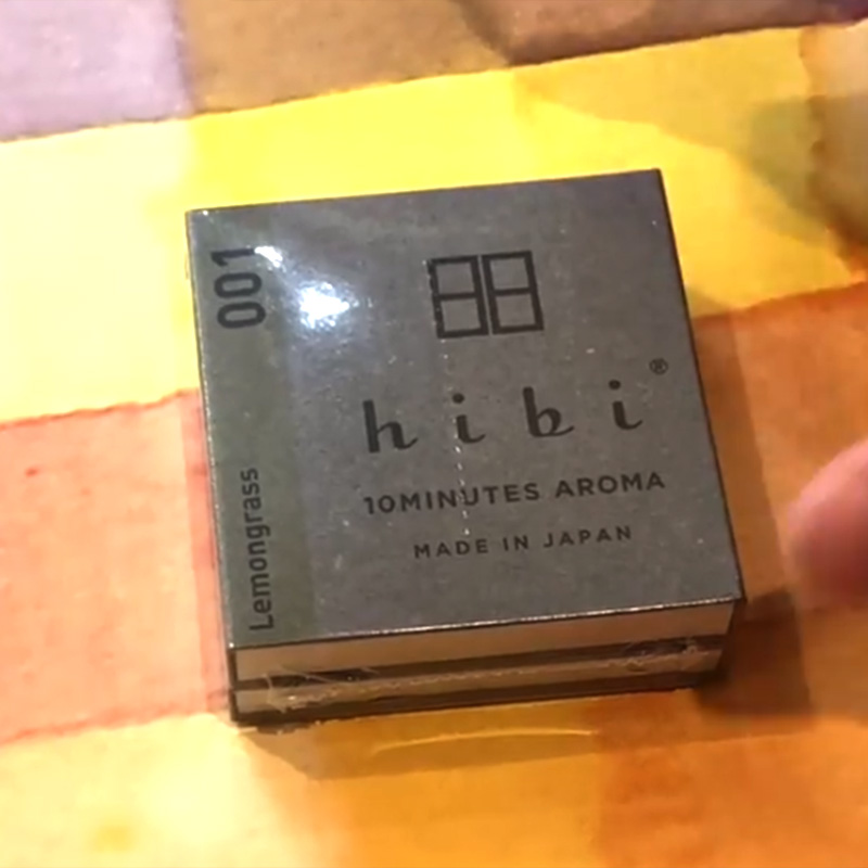 神戸マッチから新登場！マッチとお線香のコラボレーション。「hibi」レモングラス